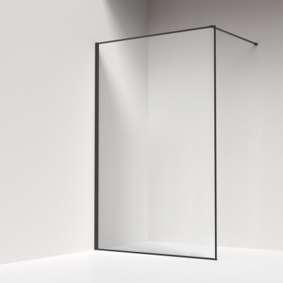 Душевая перегородка Iddis Slide 120 см. профиль черный, стекло прозрачное купить с доставкой. 100% Оригинал. Гарантия!