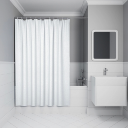 Штора для ванной Iddis Decor DL01P18i11 белая Штора для ванной Iddis Decor DL01P18i11 белая