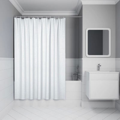Штора для ванной Iddis Decor DL01P18i11 белая купить с доставкой. 100% Оригинал. Гарантия!