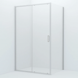 Душевая перегородка Iddis Zodiac 120 см. профиль хром, стекло прозрачное