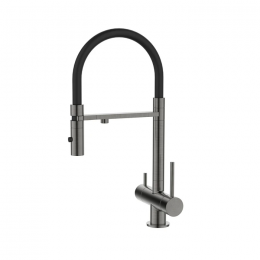 Смеситель для кухонной мойки IDDIS Ace ACEGMFFi05 с фильтром и гибким изливом графит