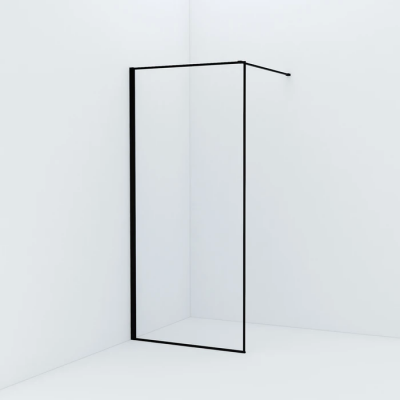 Душевая перегородка Iddis Slide 90 см. профиль черный, стекло прозрачное купить с доставкой. 100% Оригинал. Гарантия!