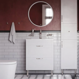 Комплект мебели IDDIS Oxford 60, напольная, белая (OXF60W0i95+0136000i28+BRI6000i98) Комплект мебели IDDIS Oxford 60, напольная, белая (OXF60W0i95+0136000i28+BRI6000i98)