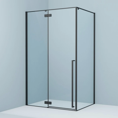 Душевая перегородка Iddis Slide 90 см. профиль черный, стекло прозрачное купить с доставкой. 100% Оригинал. Гарантия!