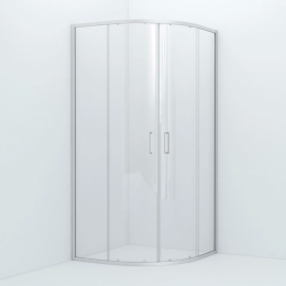 Душевая перегородка Iddis Zodiac 90 см. профиль хром, стекло прозрачное