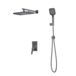 Встраиваемая система с тропическим и ручным душем Iddis Parker PARGM02i67 матовый графит Встраиваемая система с тропическим и ручным душем Iddis Parker PARGM02i67 матовый графит