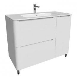 Тумба с раковиной Iddis Edifice 100 EDI10WFi95K белая