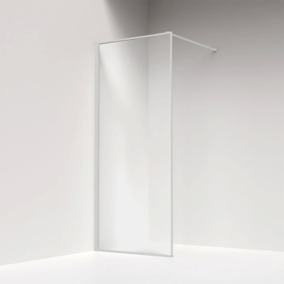 Душевая перегородка Iddis Slide 80 см. профиль белый, стекло прозрачное купить с доставкой. 100% Оригинал. Гарантия!