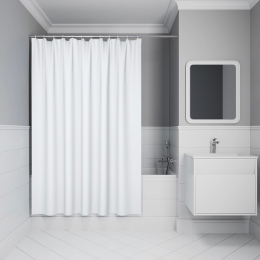 Штора для ванной Iddis Decor DW01P18i11 белая Штора для ванной Iddis Decor DW01P18i11 белая