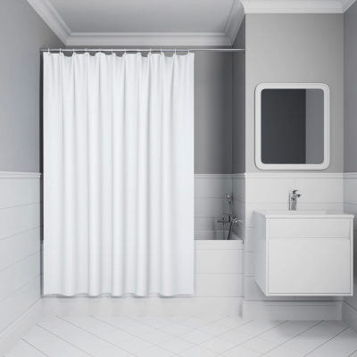 Штора для ванной Iddis Decor DW01P18i11 белая купить с доставкой. 100% Оригинал. Гарантия!
