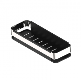 Полка Iddis Optima Home черная (SHE13SBi44) черный/хром