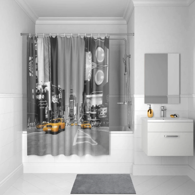 Штора для ванной Iddis Basic B24P218i11 серый купить с доставкой. 100% Оригинал. Гарантия!