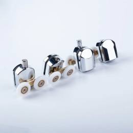 Ролики IDDIS 2 верхних 2 нижних двойные D=23 мм хром стекло 5-6 мм 966D23C6DZ