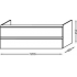 Тумба под раковину Jacob Delafon Vox 120x46 EB2021-RA-G1C белый