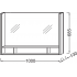 Комплект мебели Jacob Delafon Terrace 100 ледяной коричневый лак (EB1187-N23+EXC112-00+EB1182-NF)