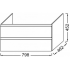 Тумба под раковину Jacob Delafon Madeleine 80x46 EB2053-J52 черный глянец