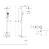 Душевая система термостатическая Jacob Delafon Atom E26238-CP хром