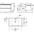 Тумба под раковину Jacob Delafon Odeon Up 80 EB895RU-E5 дуб сонома