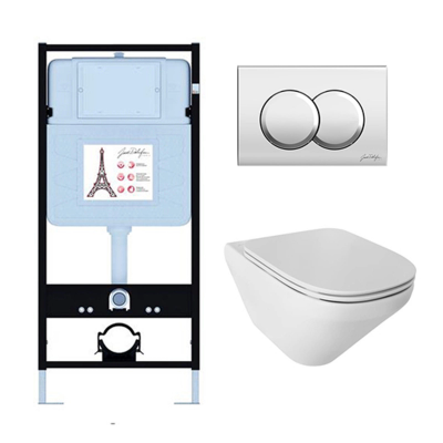 Комплект унитаз с инсталляцией, кнопкой и сиденьем Jacob Delafon Modern Life E21775RU-CP купить с доставкой. 100% Оригинал. Гарантия! Комплект унитаз с инсталляцией, кнопкой и сиденьем Jacob Delafon Modern Life E21775RU-CP купить с доставкой. 100% Оригинал. Гарантия!