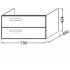 Тумба под раковину Jacob Delafon Rythmik 80x46 EB1303-G1C