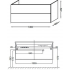 Тумба под раковину Jacob Delafon Vox 100x46 R EB2026-RA-G1C белый