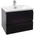 Комплект мебели Jacob Delafon Madeleine 60 черный блестящий (EB2052-J52+EXAF112-00+EB1080-RU)