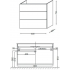 Тумба под раковину Jacob Delafon Vox 80x73 EB2098-R1-G1C