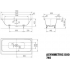 Стальная ванна Kaldewei Asymmetric Duo 170x80 standard mod. 740 274000010001
