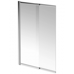 Шторка для ванны Kerama Marazzi VETRO 100 см. профиль хром, стекло прозрачное VE.100.BSD.CR