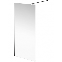 Душевая перегородка Kerama Marazzi VETRO 88 профиль хром, стекло прозрачное