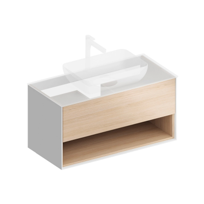 Тумба под раковину Kerama Marazzi PLAZA MODERN 98 PLB.M.100.1\OAK.V дуб Виченца купить с доставкой. 100% Оригинал. Гарантия!