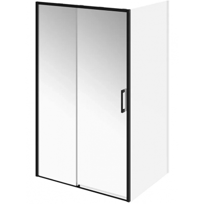 Душевая дверь в нишу Kerama Marazzi LINDO 120 профиль черный, стекло прозрачное купить с доставкой. 100% Оригинал. Гарантия!