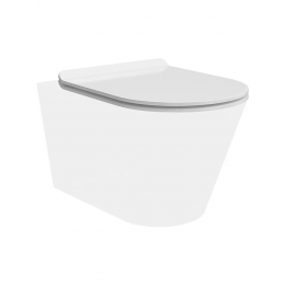 Сиденье для унитаза с крышкой быстросъемное с микролифтом Kerama Marazzi PLAZA MODERN KMDP.seat.00WHT