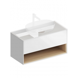 Тумба под раковину Kerama Marazzi PLAZA MODERN 98 PLB.M.100.1\WHT.V белый