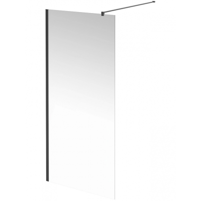 Душевая перегородка Kerama Marazzi VETRO 88 профиль черный, стекло прозрачное купить с доставкой. 100% Оригинал. Гарантия!