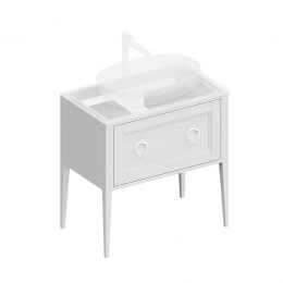 Тумба под раковину Kerama Marazzi PLAZA CLASSIC 80 PL.CN.80.1+1\WHT.M белый