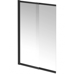 Шторка для ванны Kerama Marazzi VETRO 100 см. профиль черный, стекло прозрачное VE.100.BSD.BLK.M