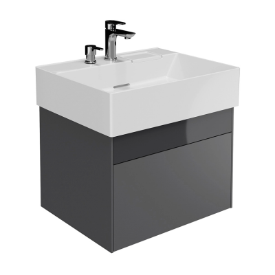 Тумба под раковину Kerama Marazzi LOGICA 57 LOG.60.2\ST стальной серый купить с доставкой. 100% Оригинал. Гарантия!