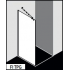 Стеклянная душевая перегородка Kermi WALK-IN FILIA FI TPF/G (875 mm)