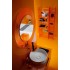 Зеркало Laufen Kartell by Laufen 80 оранжевое, с подсветкой
