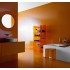 Зеркало Laufen Kartell by Laufen 80 оранжевое, с подсветкой