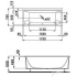Акриловая ванна Laufen Form 170x75 L 2.3067.6.000.000.1