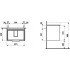 Тумба с раковиной Laufen Base 4.0229.2.110.261.1 белая глянцевая