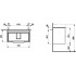 Тумба с раковиной Laufen Base 4.0235.2.110.261.1 белая глянцевая