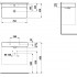 Тумба с раковиной Laufen Base 4.0235.2.110.261.1 белая глянцевая