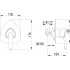 Смеситель Lemark Mars LM3523C С ВНУТРЕННЕЙ ЧАСТЬЮ, для душа