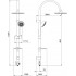 Душевой комплект Lemark LM4123C + LM8801С + LM8086C