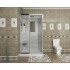 Душевая кабина Niagara Luxe NG-7711WL (900x1200х2150) низкий поддон стенки БЕЛЫЕ