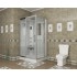 Душевая кабина Niagara Luxe NG-7711WL (900x1200х2150) низкий поддон стенки БЕЛЫЕ