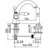 Смеситель для раковины NOBILI Antica AT31118/6BR Бронза